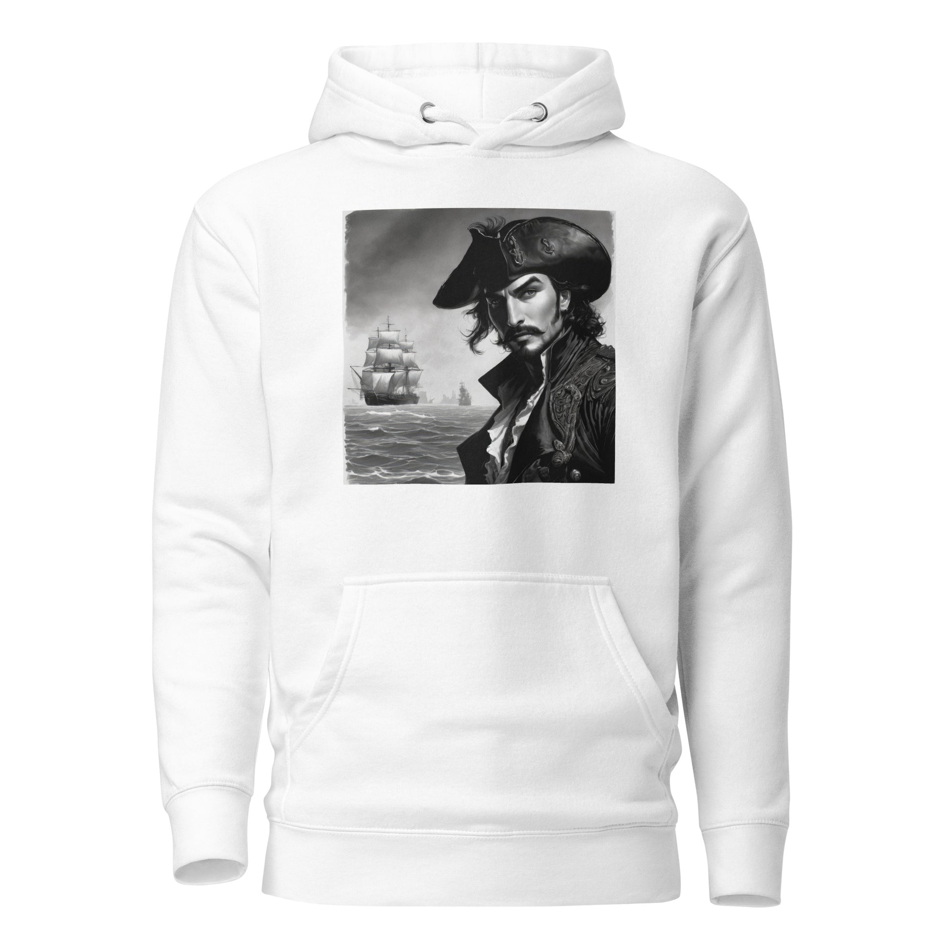 Captain Hook's Gaze Men's Hoodie White