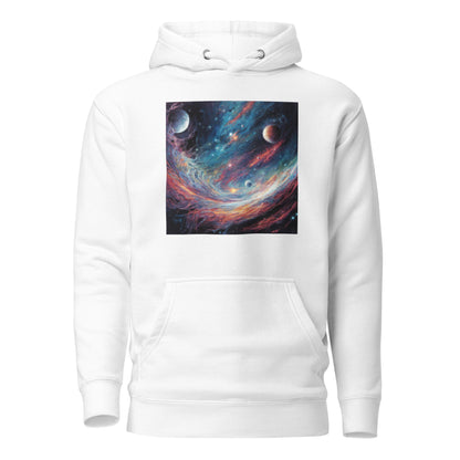 Galaxy Men's Graphic Hoodie White