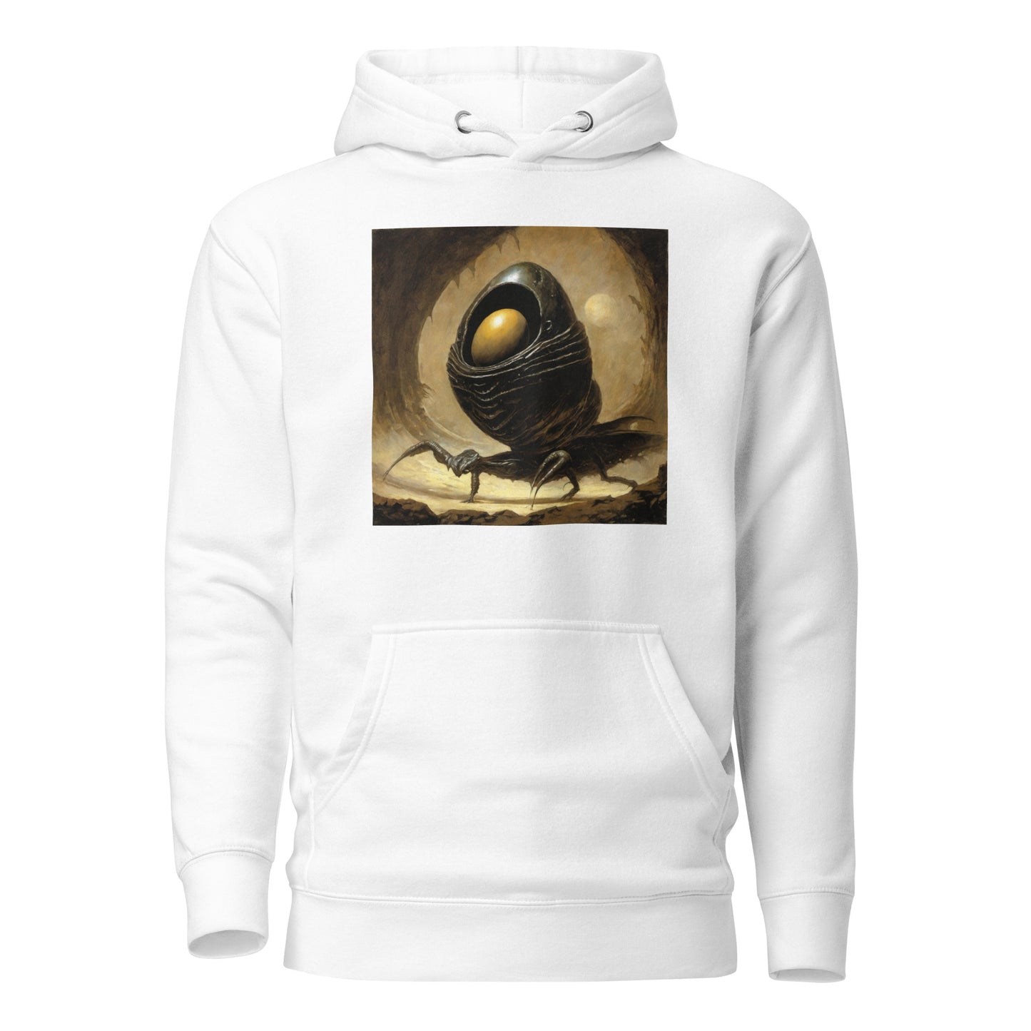 Alien Egg Men's Sci-Fi Hoodie White