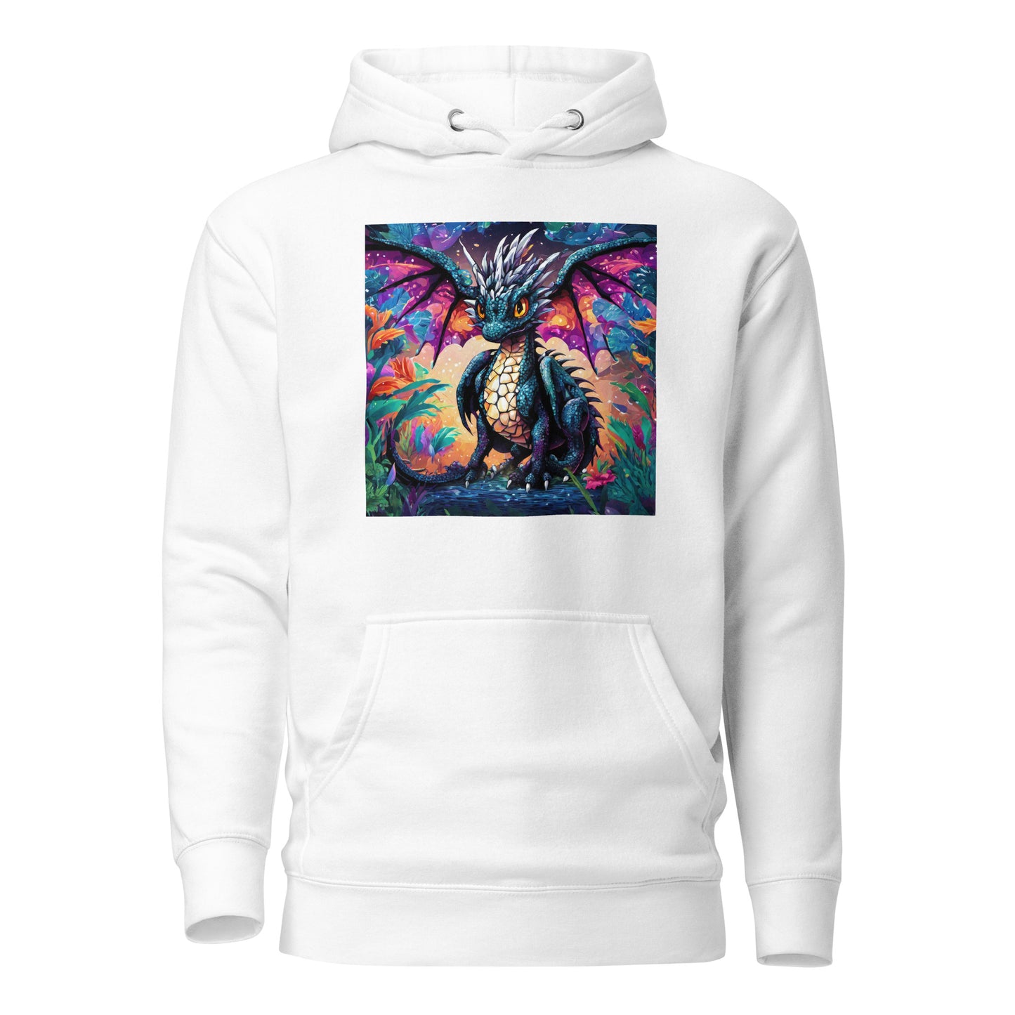 Pixel Dragon Men's Hoodie White