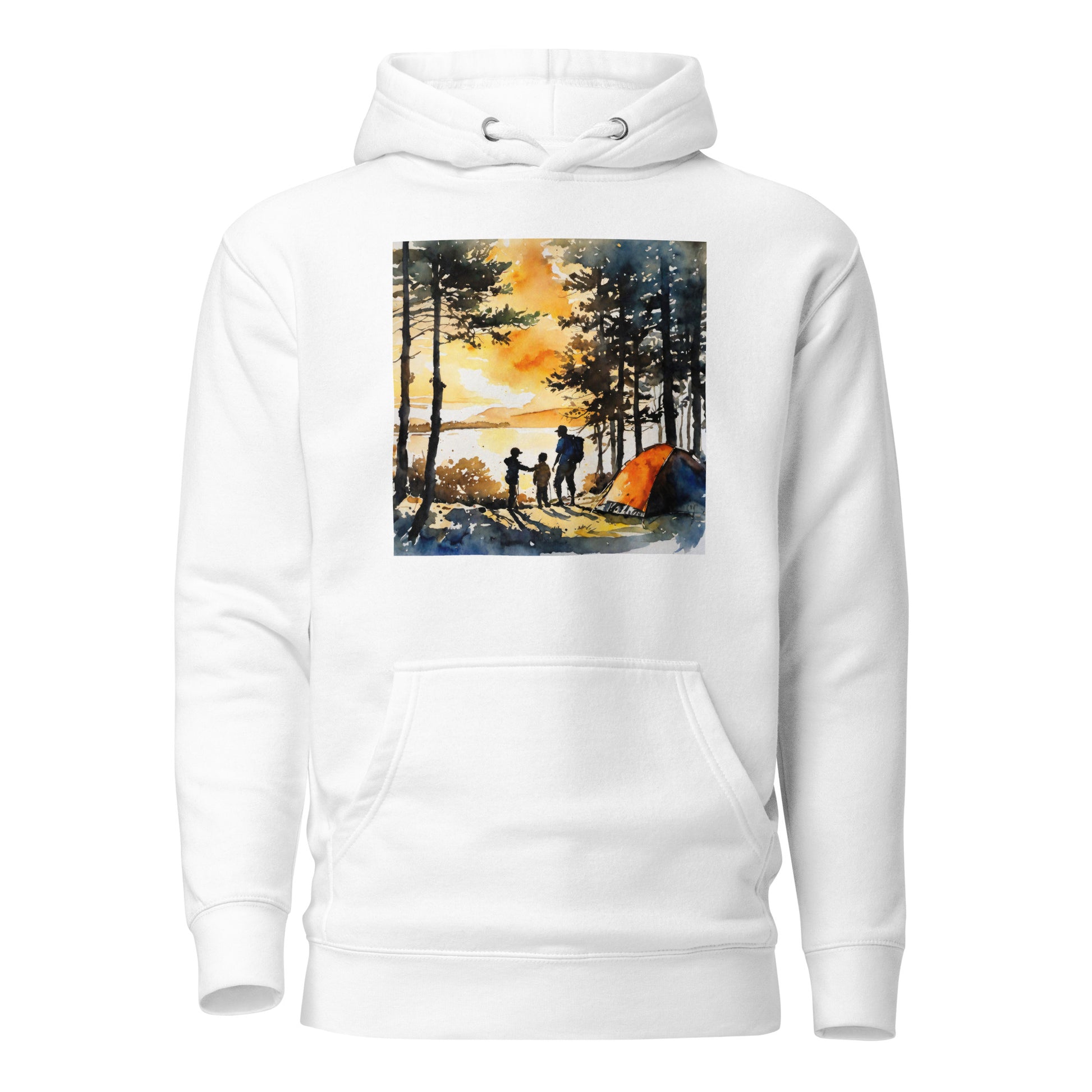 Nostalgic Camping with Dad Hoodie White