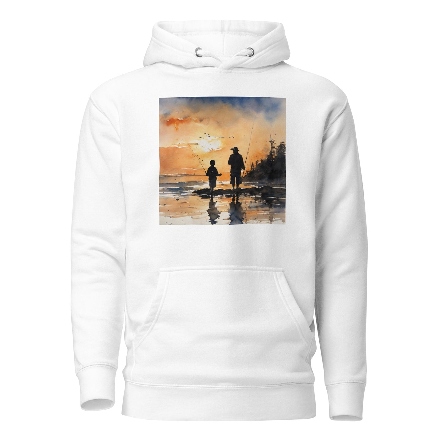 Fishing Days with Dad Hoodie White