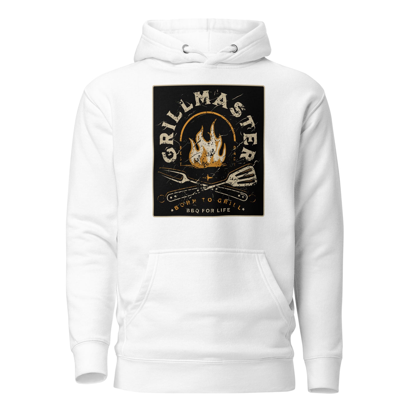 Grillmaster Hoodie for Dad White