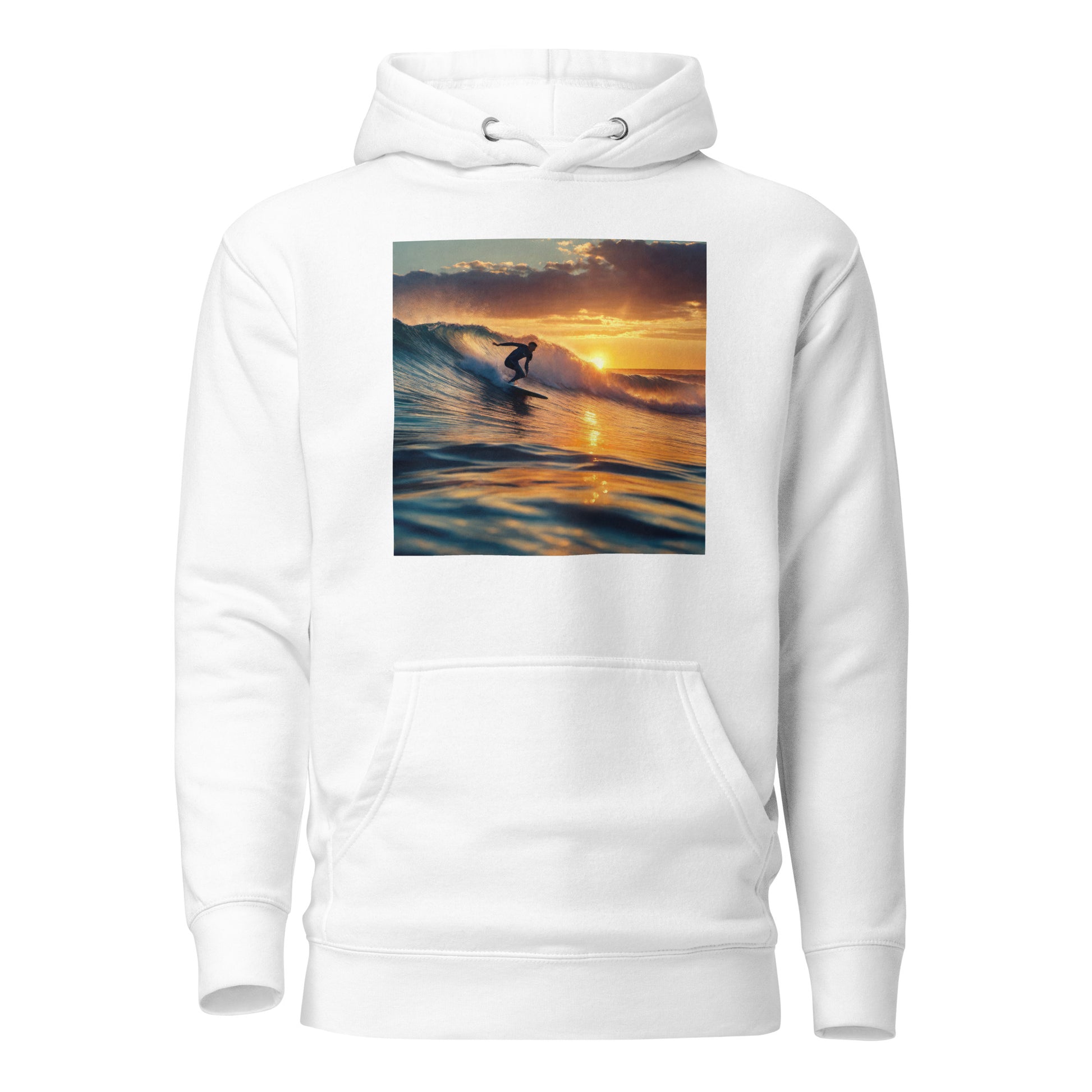 Surfing in the Sunset Men's Hoodie White