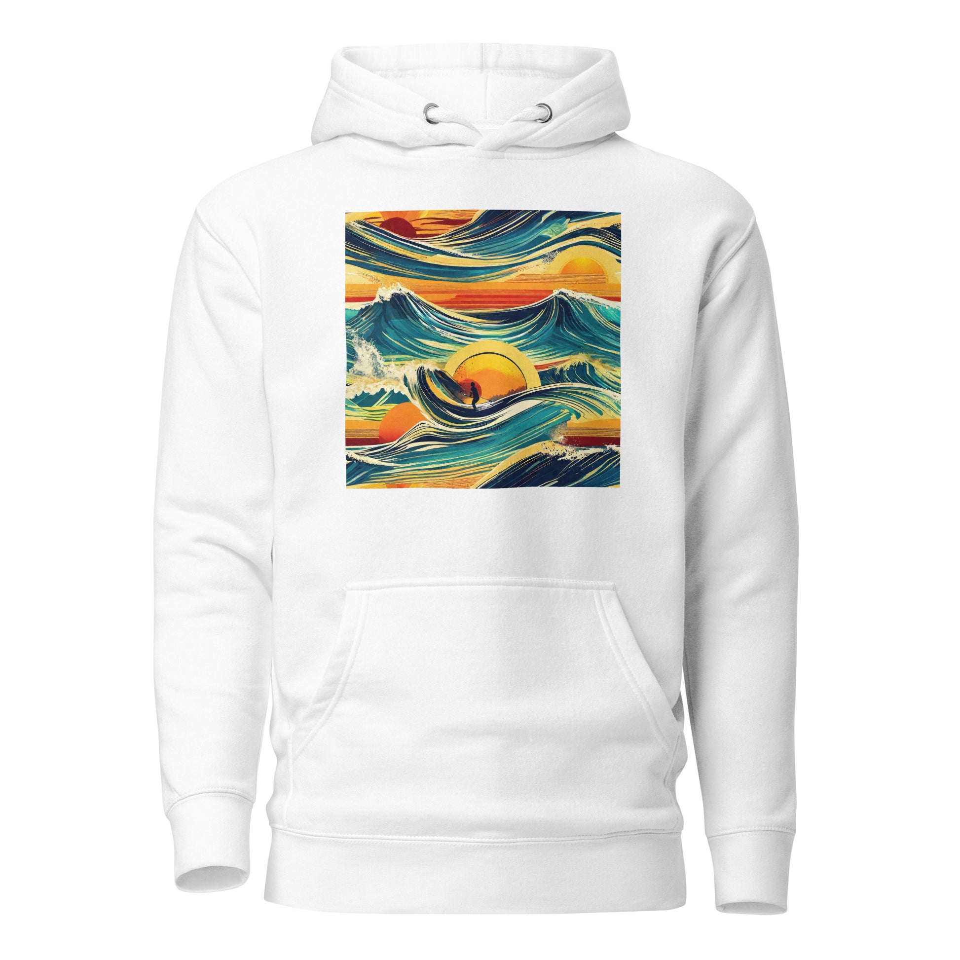 Surf's Up Men's Hoodie White