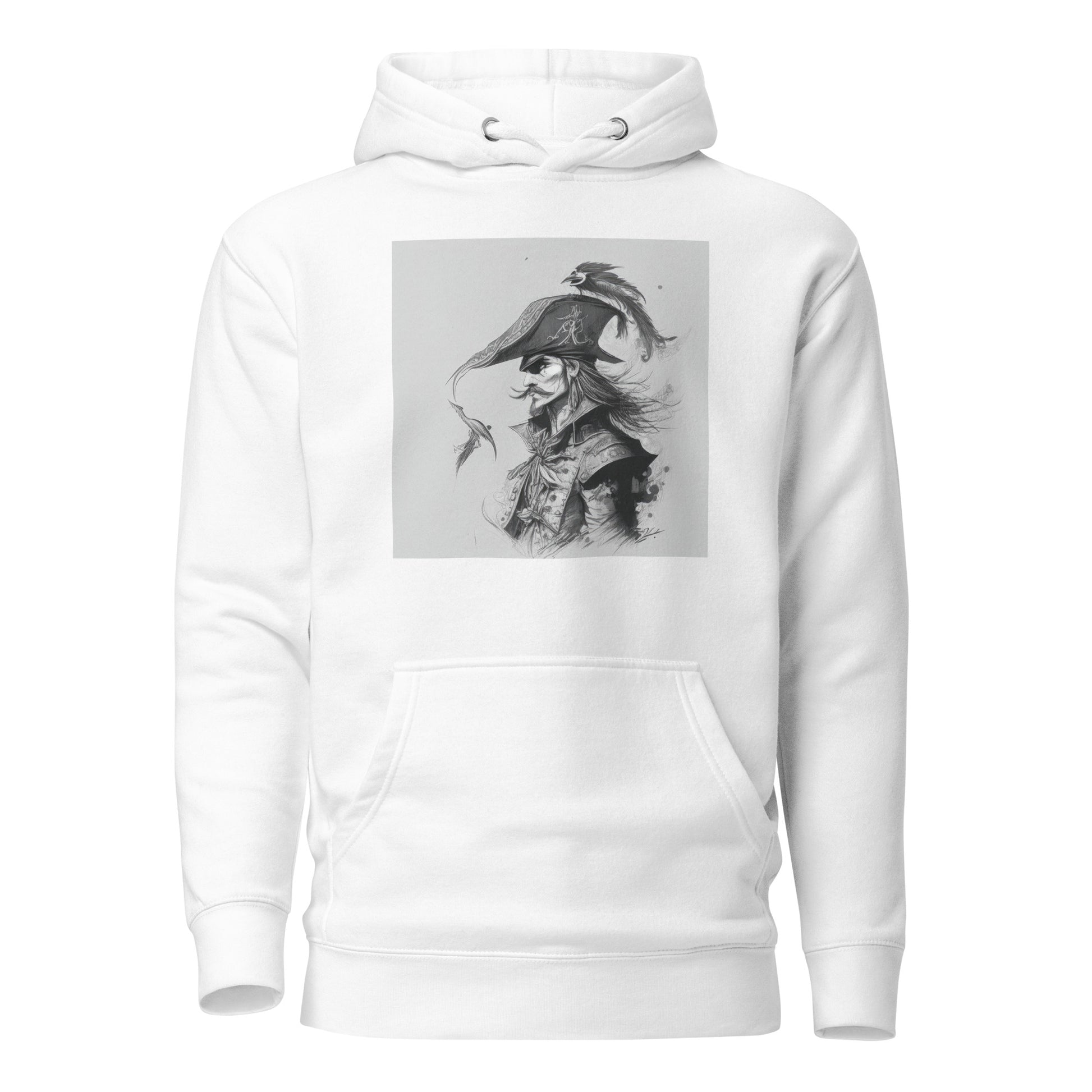 Captain Hook Men's Fairy Tale Hoodie White