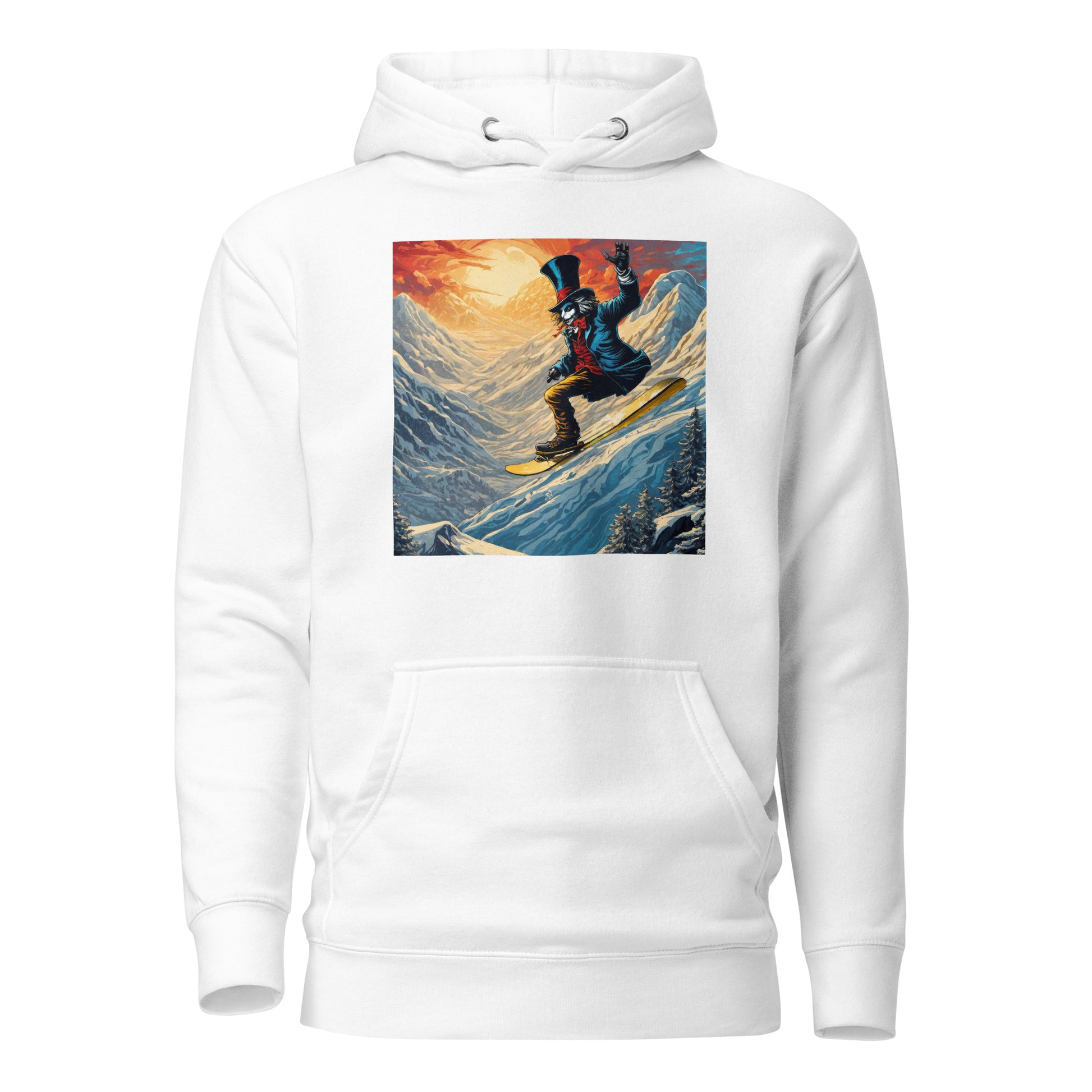 Mad Hatter Snowboarding Men's Hoodie White