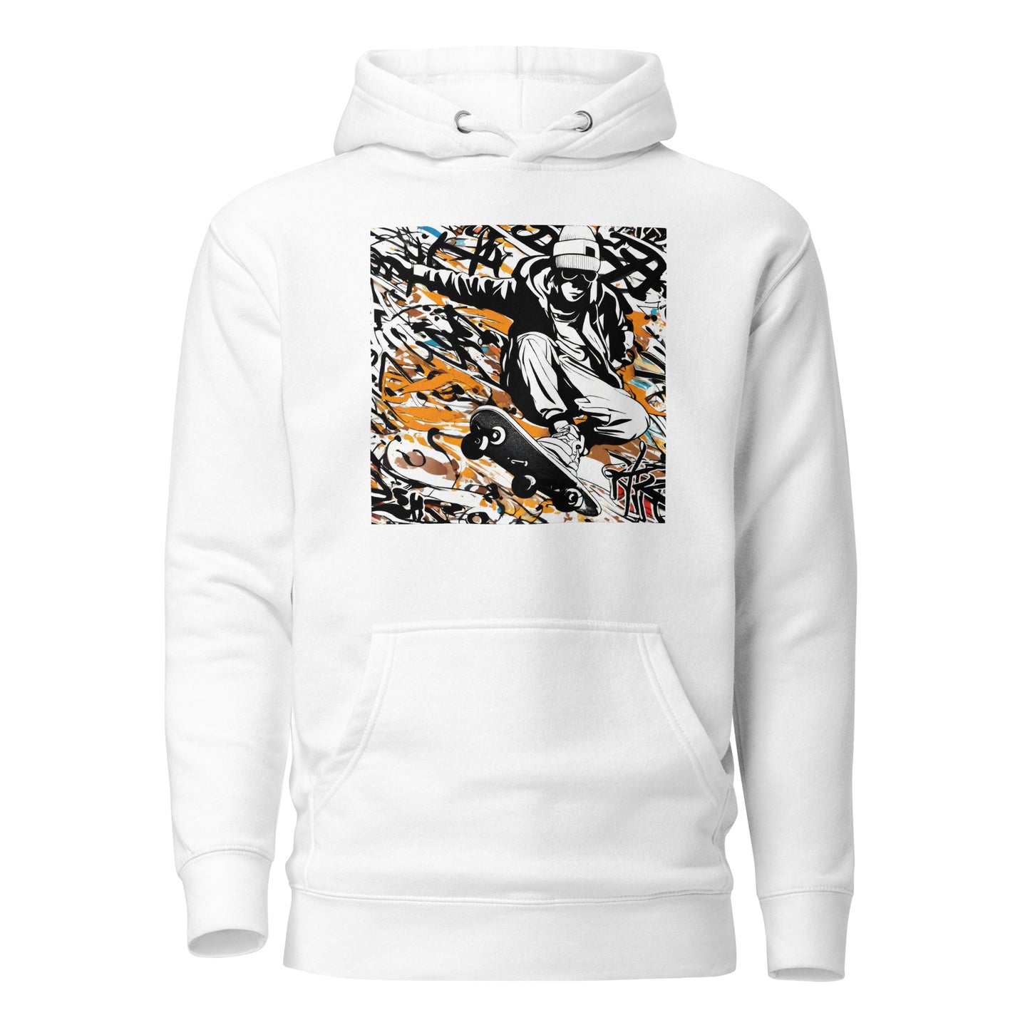 Men's Skateboarder Hoodie White