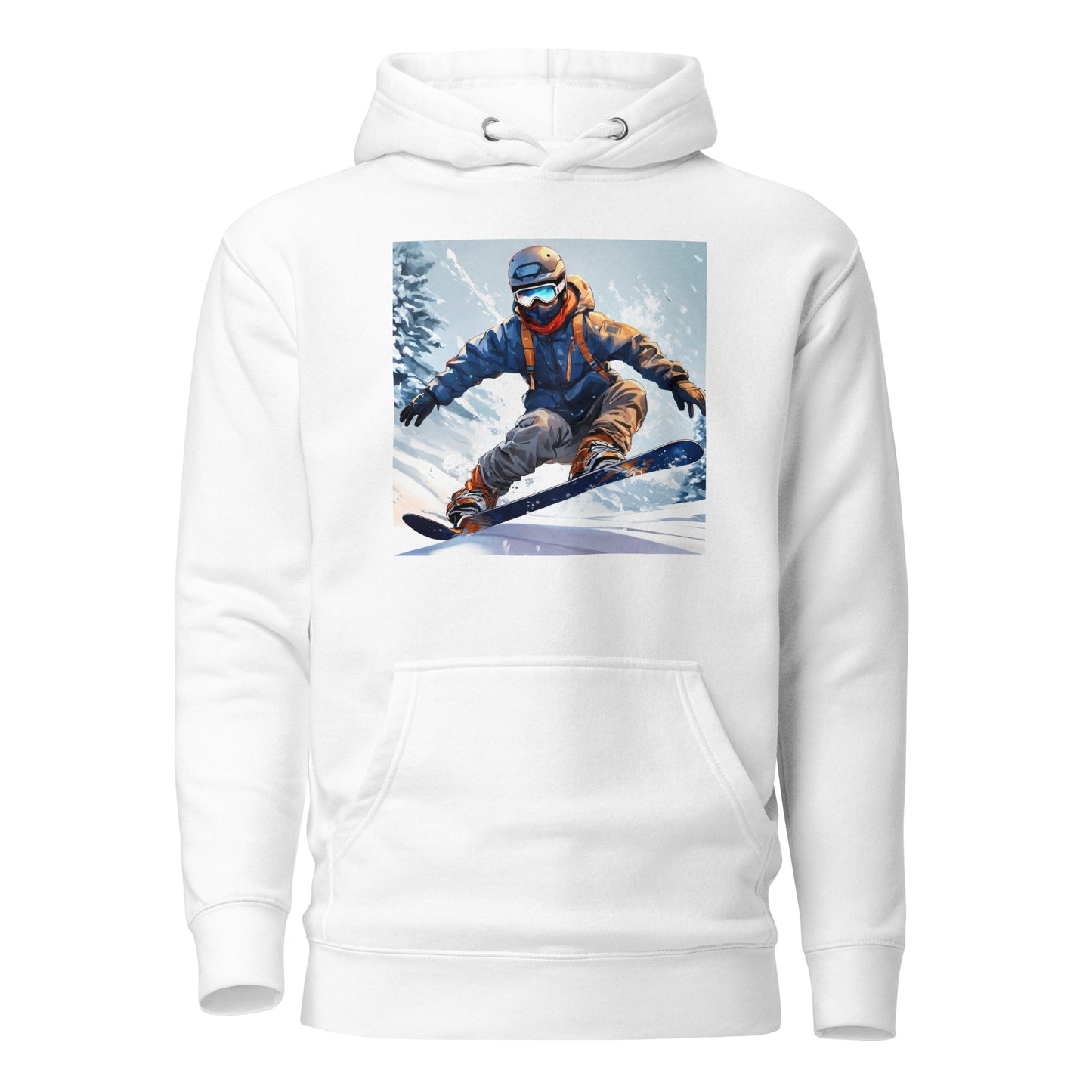 Men's Snowboarding Hoodie White