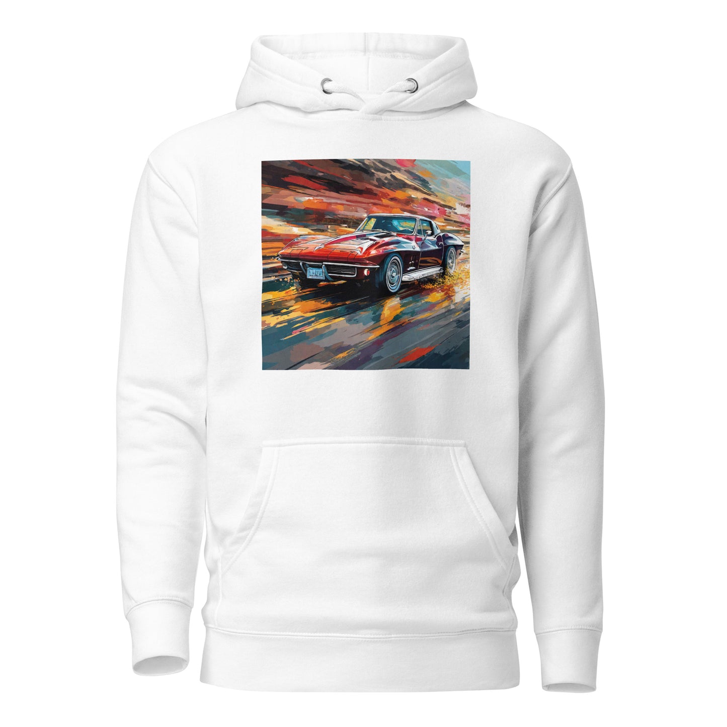 70s Mustang Men's Hoodie White