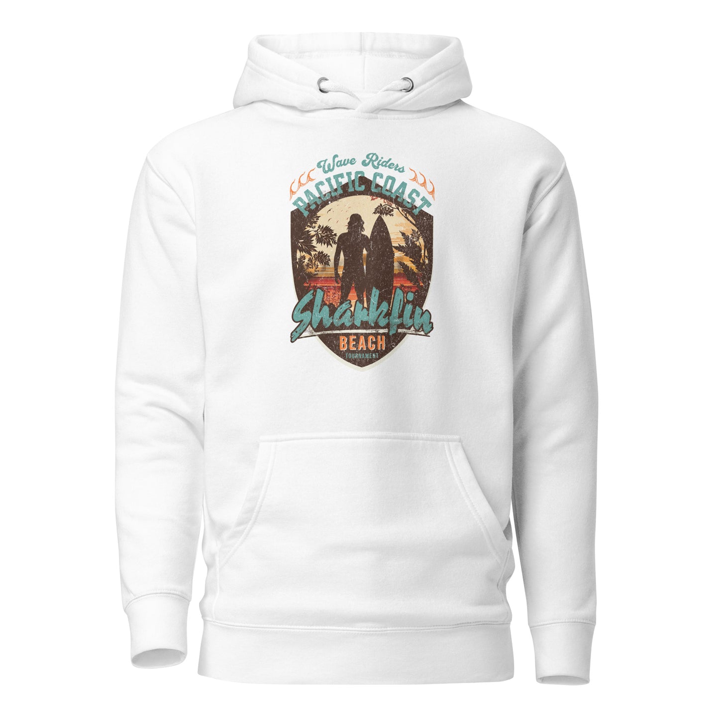 Pacific Coast Sharkfin Beach Men's Hoodie White