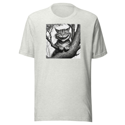 Cheshire Cat in a Tree Men's Alice in Wonderland T-Shirt Ash