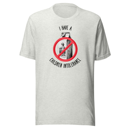 Children Intolerance Men's Funny T-Shirt Ash