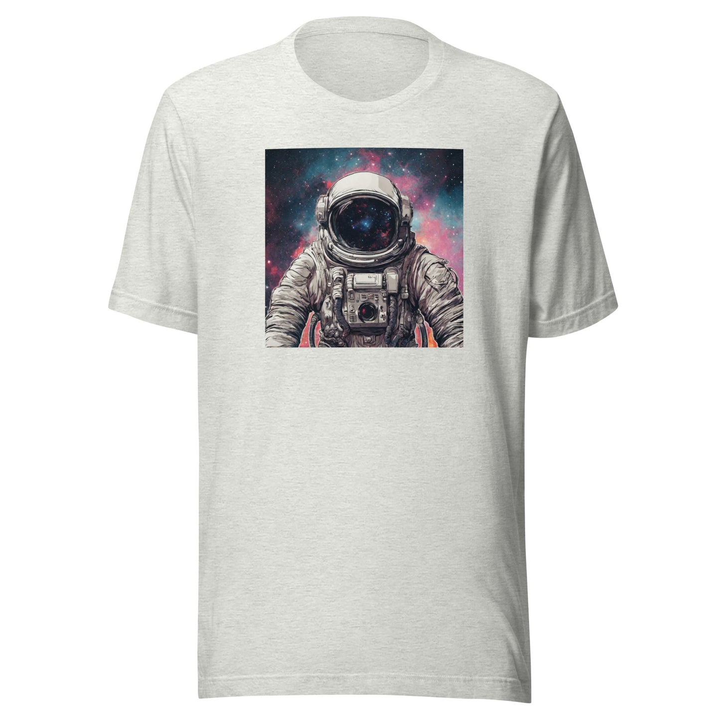 Galactic Astronaut Men's Graphic Tee Ash