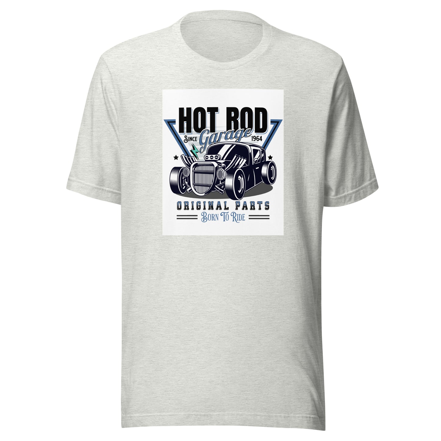 Hot Rod Garage Dad Shirt Ash