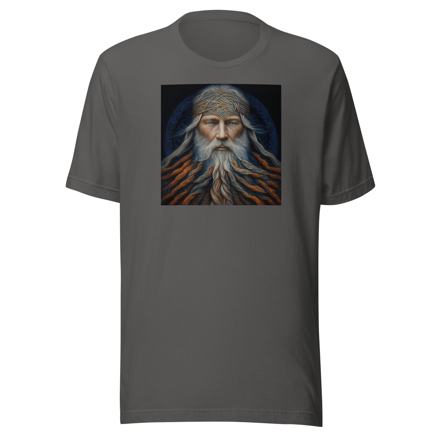 Bearded Wizard Men's Fantasy T-Shirt Asphalt