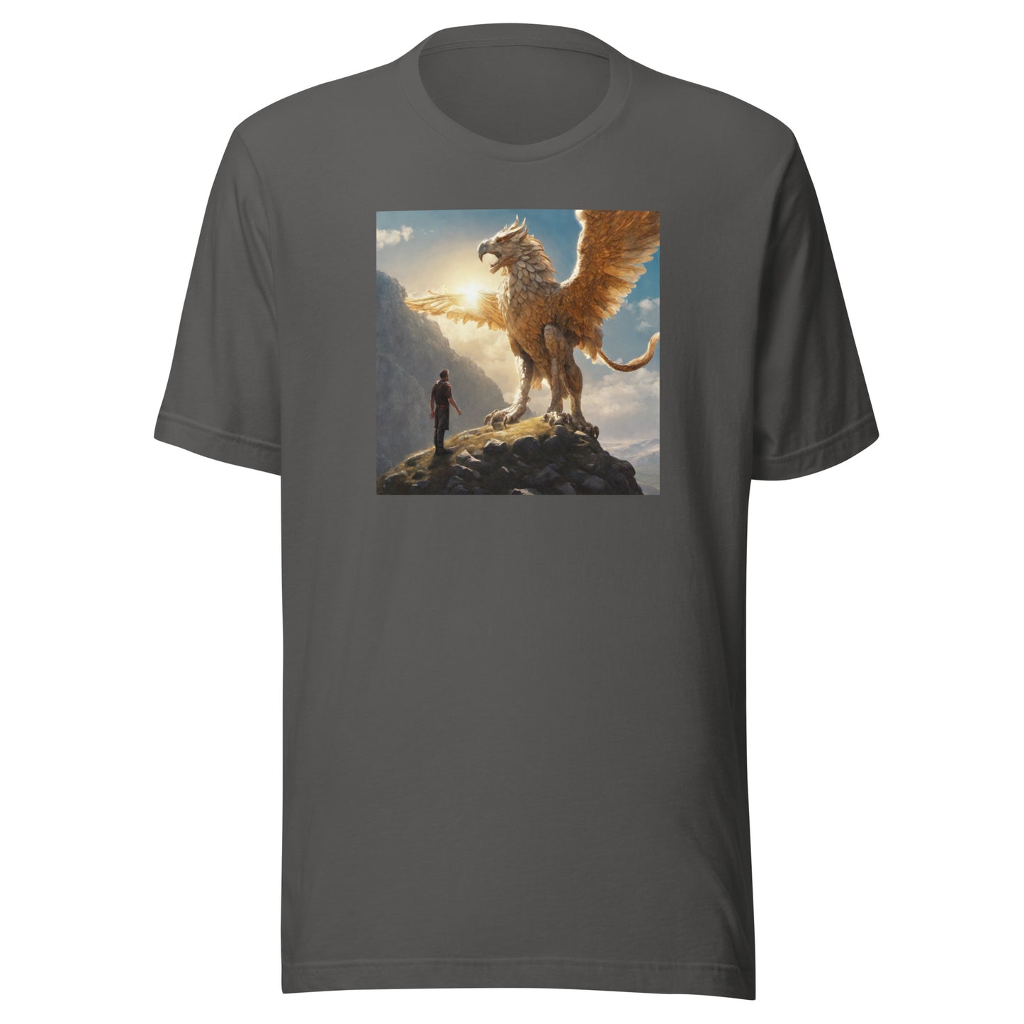 Warrior vs. Griffin Men's T-Shirt Asphalt