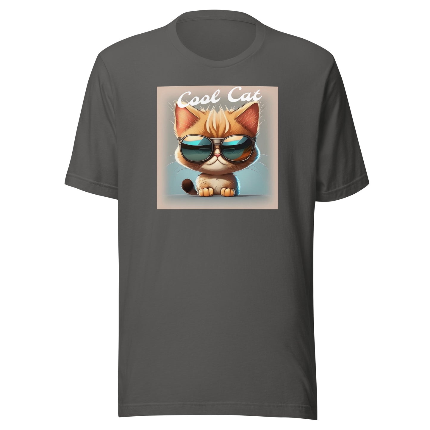 Cool Cat Men's Funny T-Shirt Asphalt