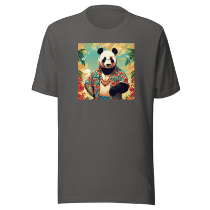 Casual Friday Panda Men's Funny T-Shirt Asphalt