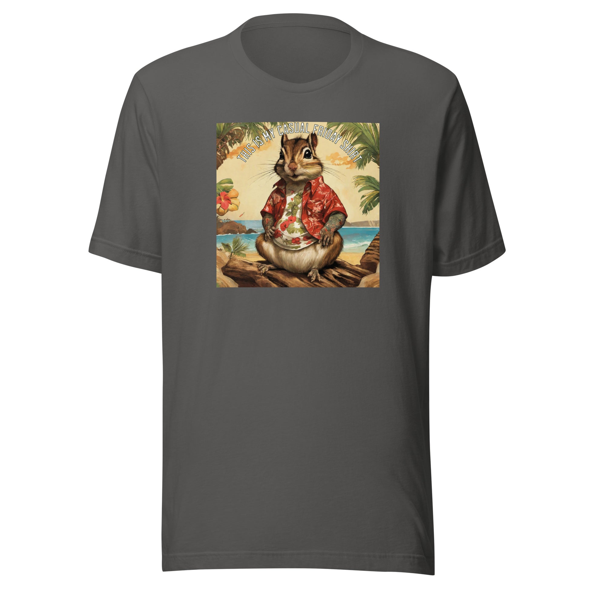 Casual Friday Squirrel Men's Funny T-Shirt Asphalt