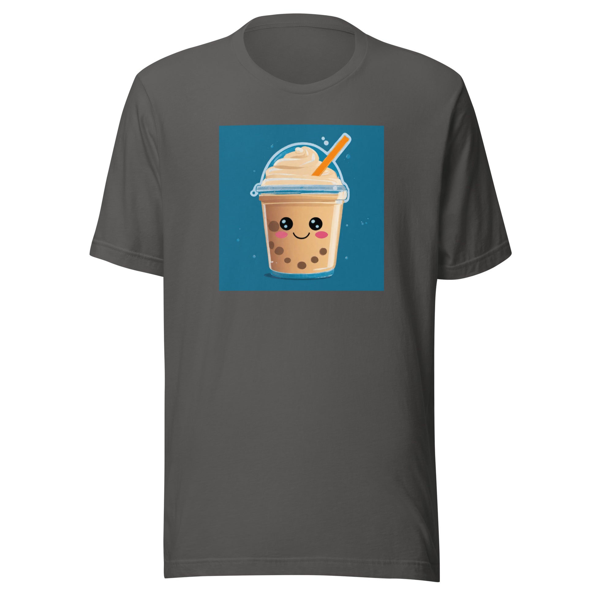 Boba Bubble Milk Tea Men's Funny T-Shirt Asphalt