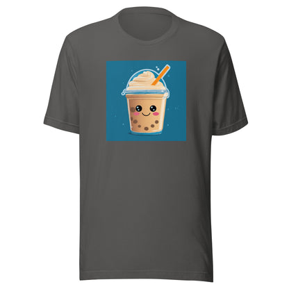 Boba Bubble Milk Tea Men's Funny T-Shirt Asphalt