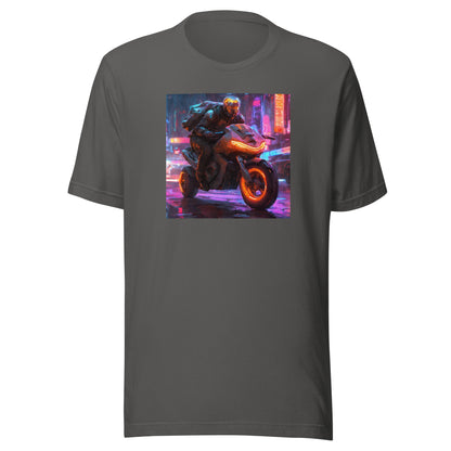 Cyberpunk Motorcycle Men's T-Shirt Asphalt