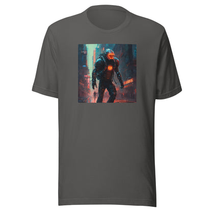 Futuristic Space Suit Men's Sci-Fi T-Shirt Asphalt