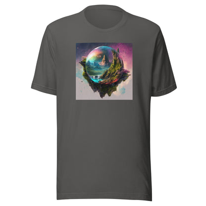 Bubble in Space Men's Sci-Fi T-Shirt Asphalt