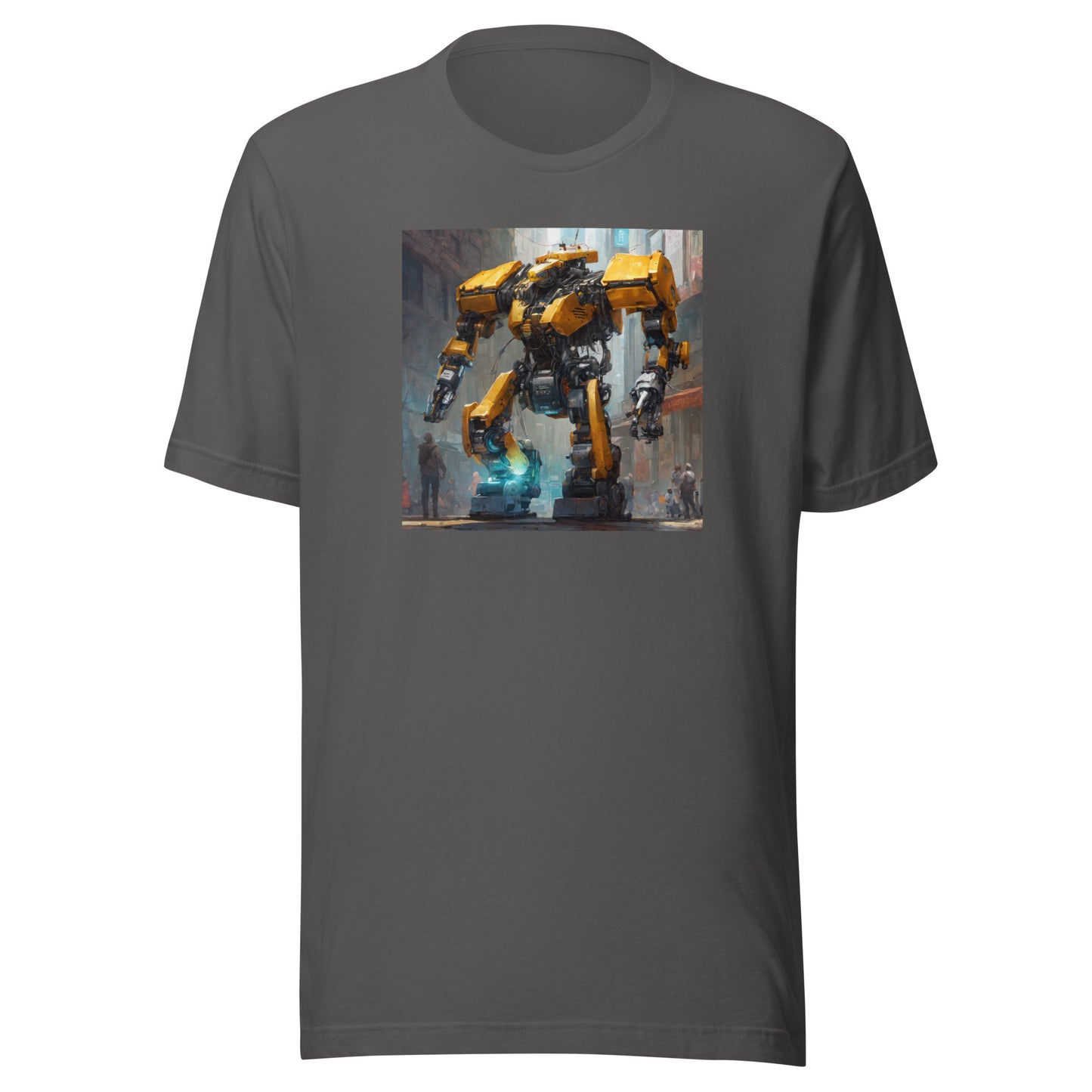 Yellow Mechanical Marvel Men's T-Shirt Asphalt