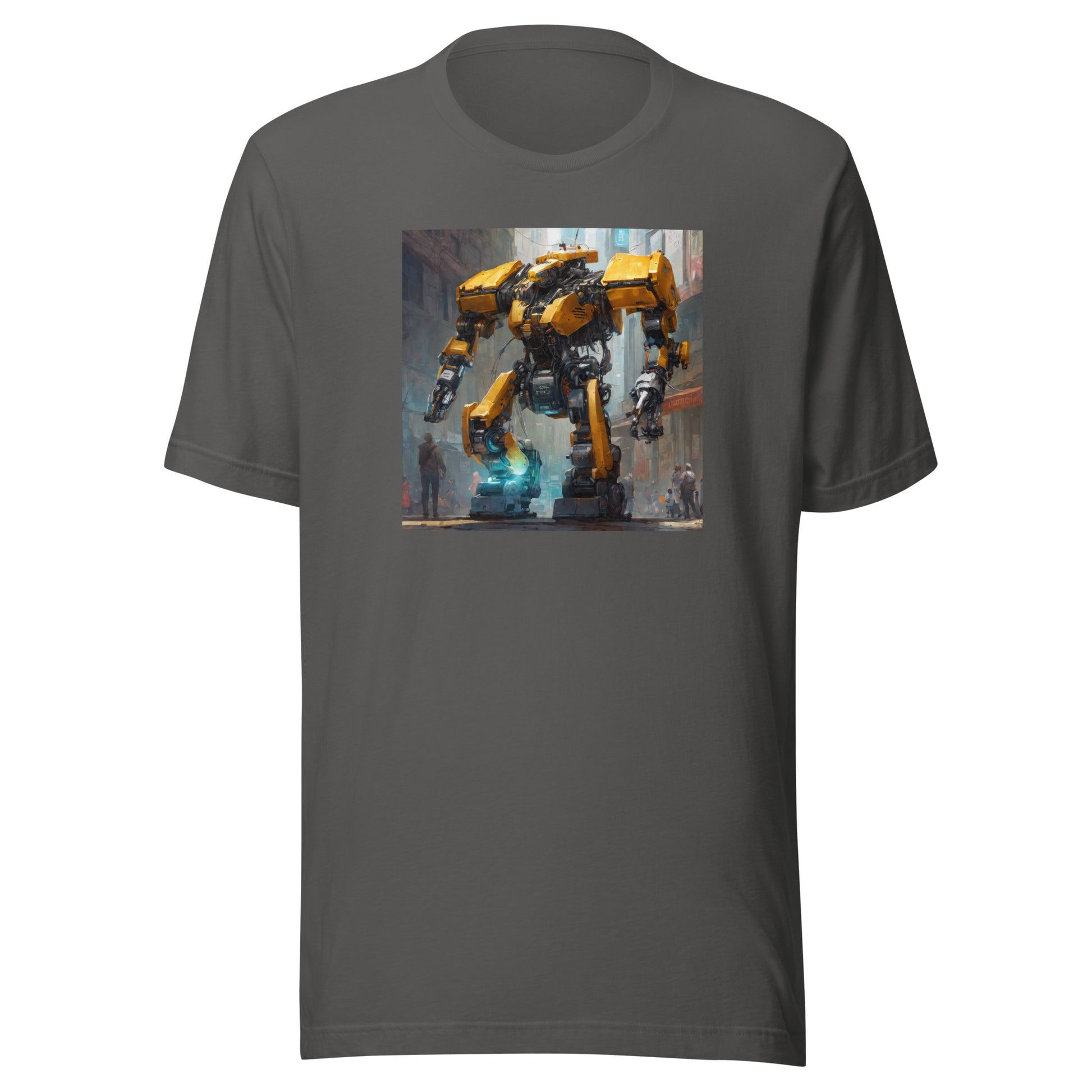 Yellow Mechanical Marvel Men's T-Shirt Asphalt