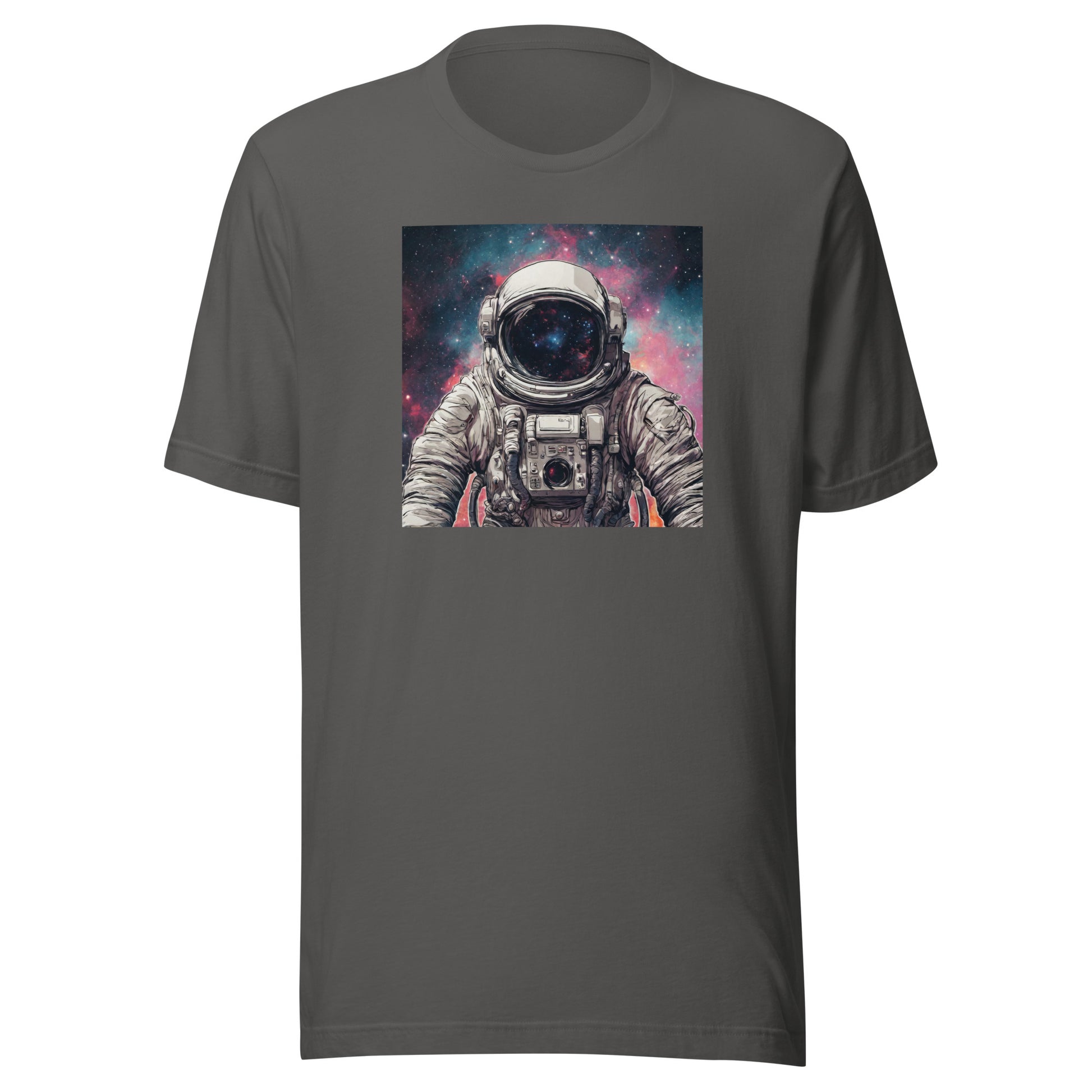 Galactic Astronaut Men's Graphic Tee Asphalt