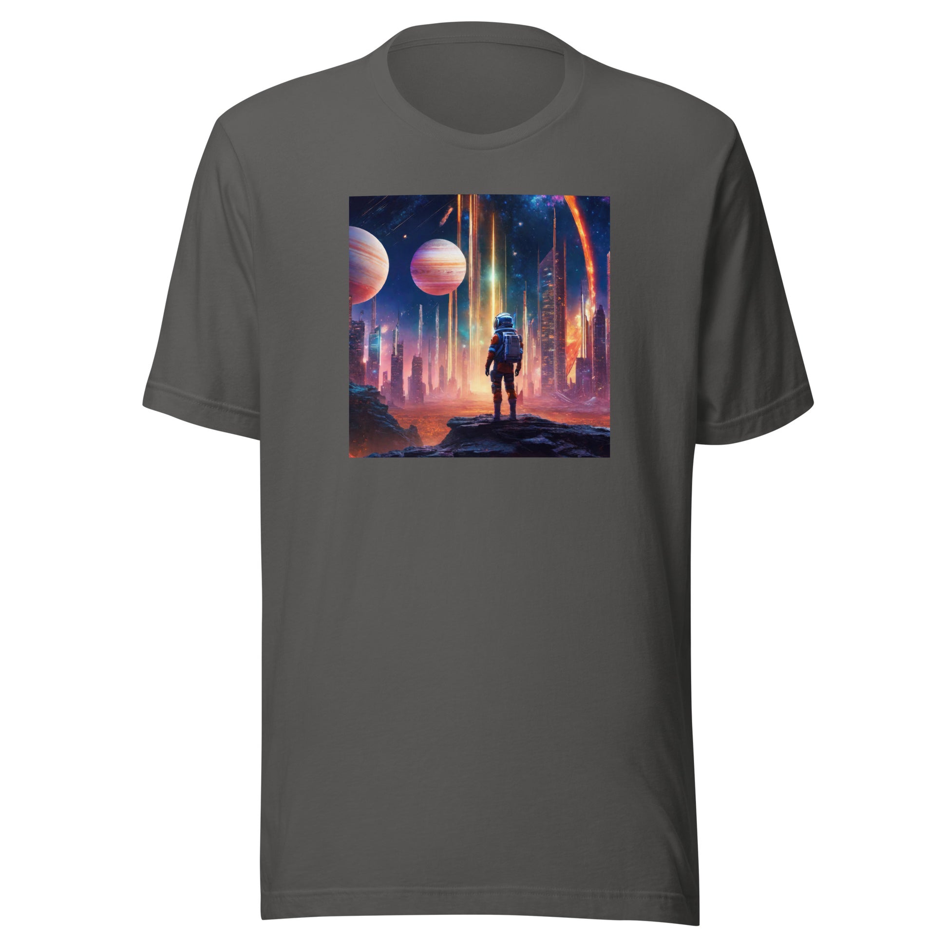 Space Explorer Dreamscape Men's T-Shirt Asphalt