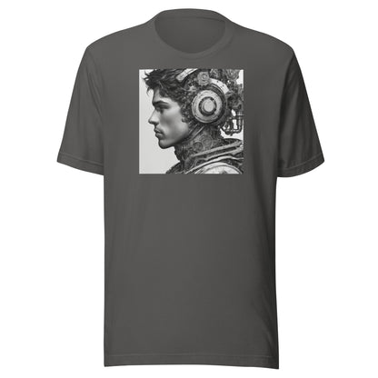 Bio-Mechanical Man Men's Sci-Fi T-Shirt Asphalt