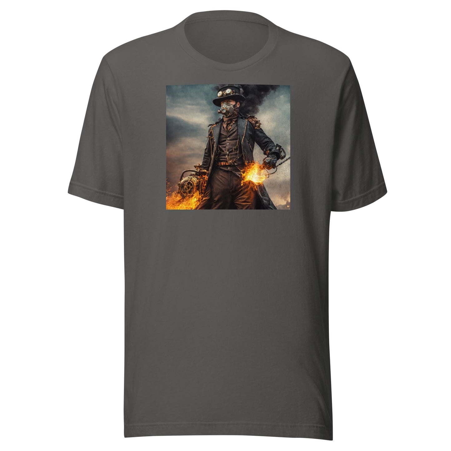 Dapper Pyro Men's Steampunk T-Shirt Asphalt