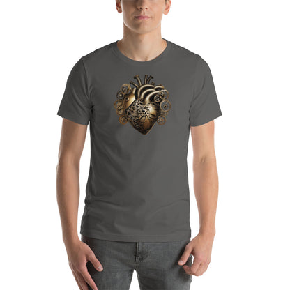 Gear and Valve Heart Men's Steampunk T-Shirt