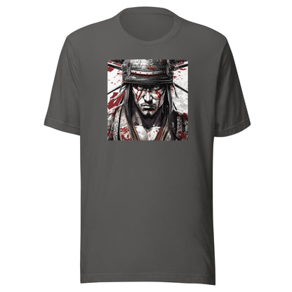 Battle-Worn Warrior Men's Anime T-Shirt Asphalt