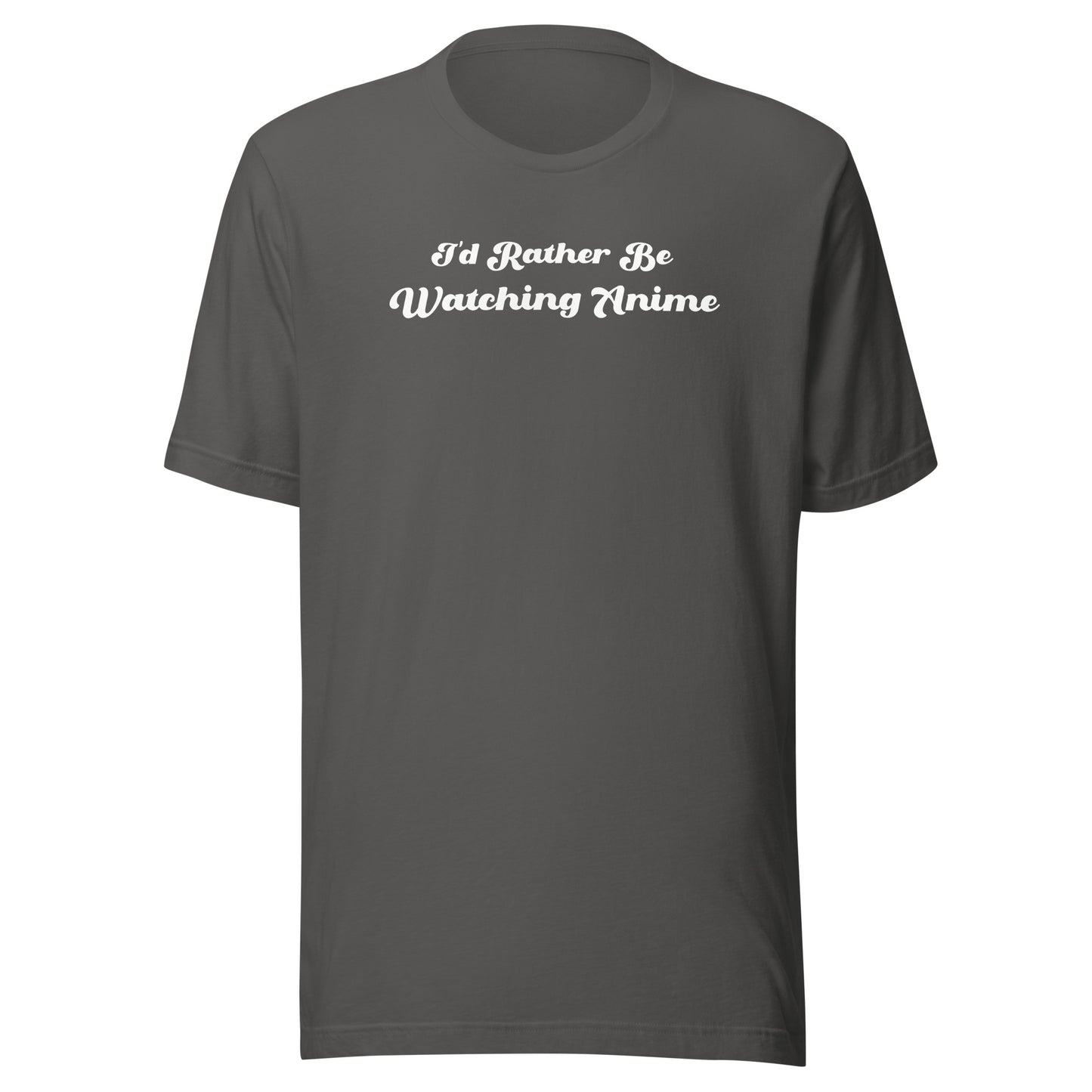 I'd Rather Be Watching Anime Men's T-Shirt Asphalt