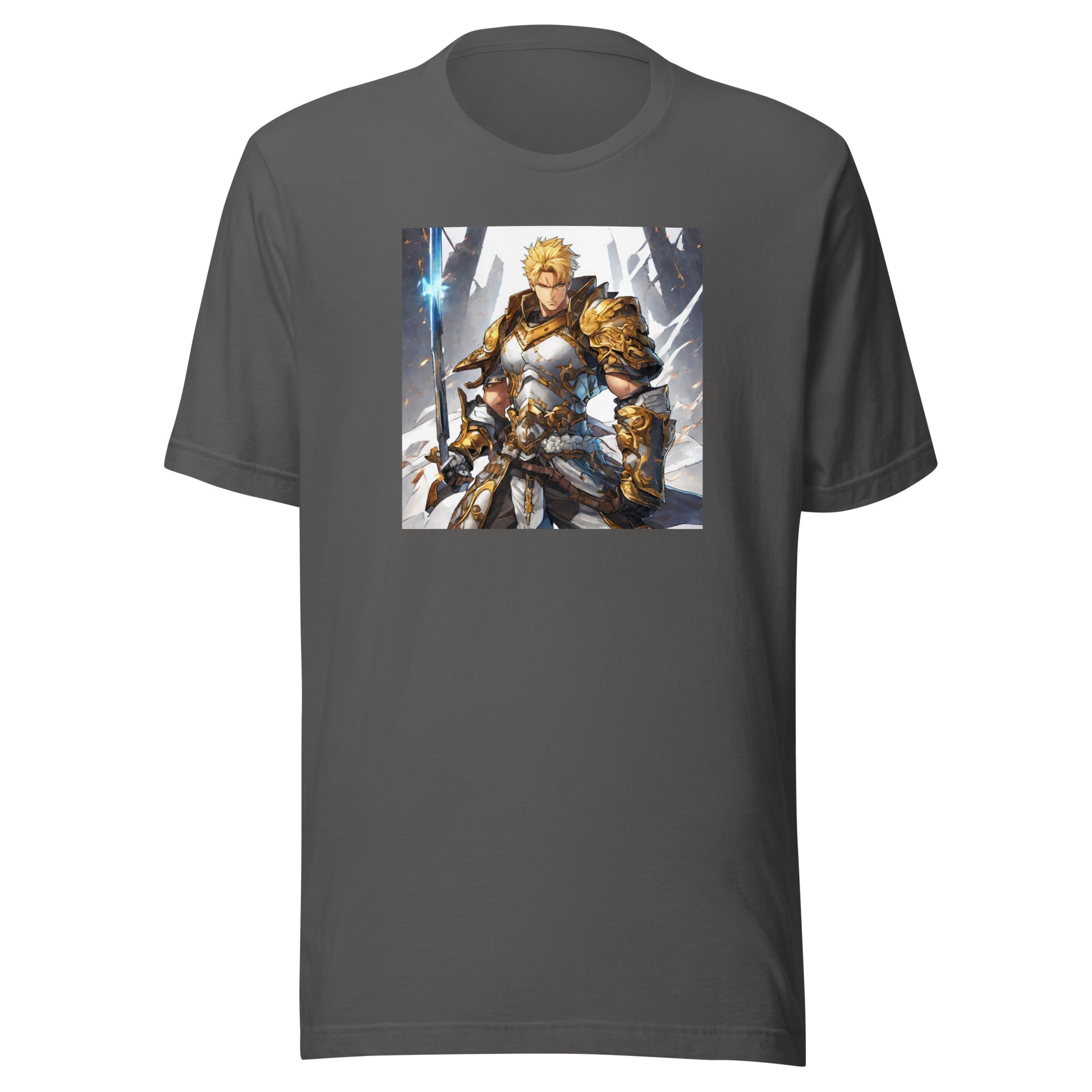 Gold-Clad Champion Men's Anime T-Shirt Asphalt