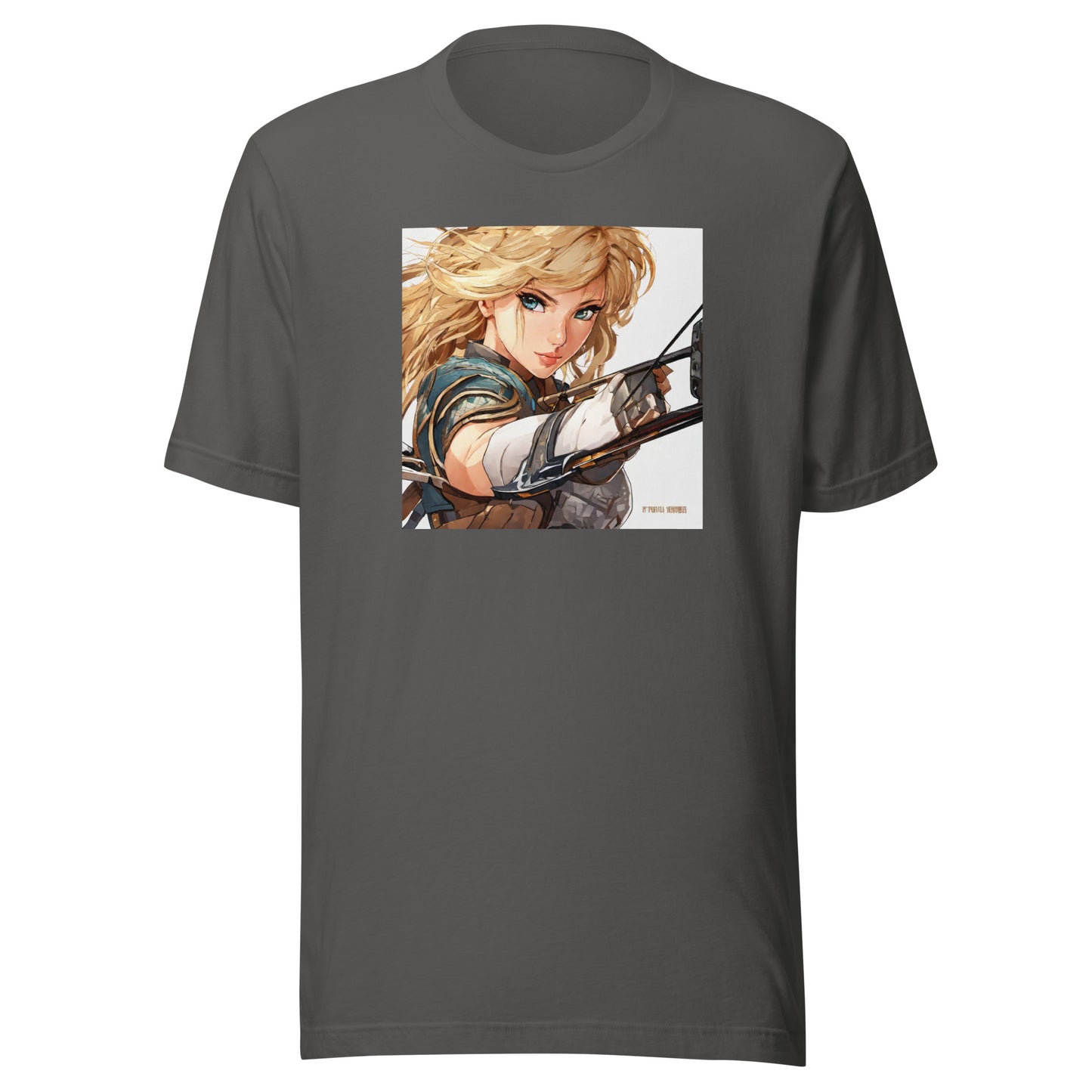 Fierce Shieldmaiden Men's Anime T-Shirt Asphalt