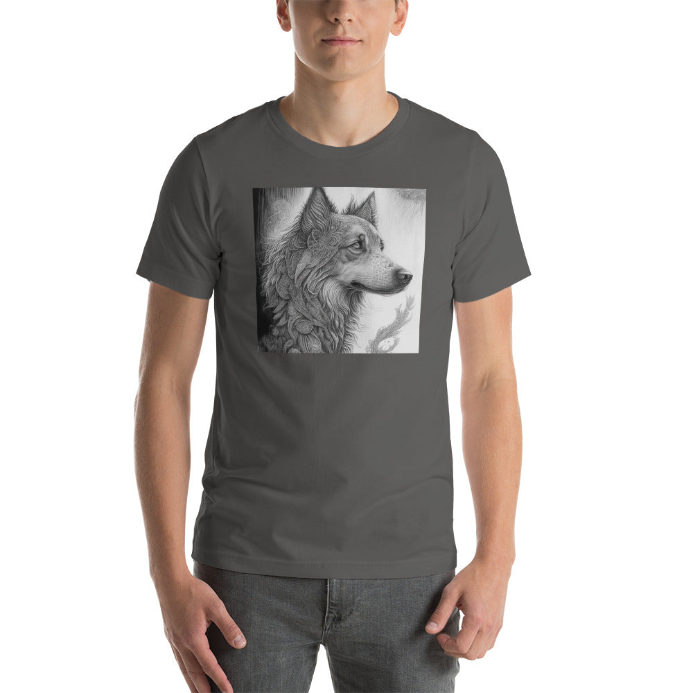 Serene Wolf Men's Graphic Tee