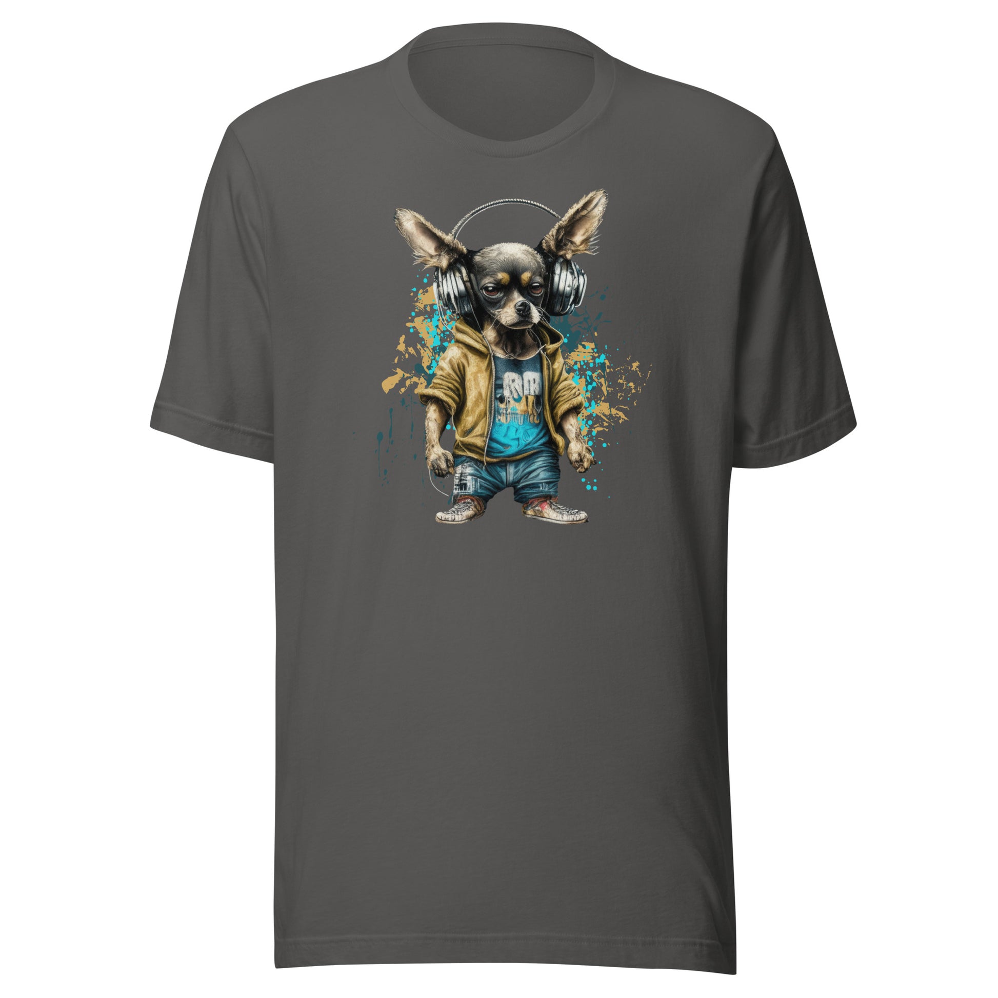 Cool Beats Chihuahua Men's Animal T-Shirt Asphalt