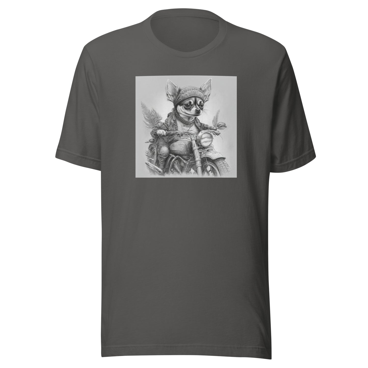 Tiny Speedster Chihuahua Men's T-Shirt Asphalt