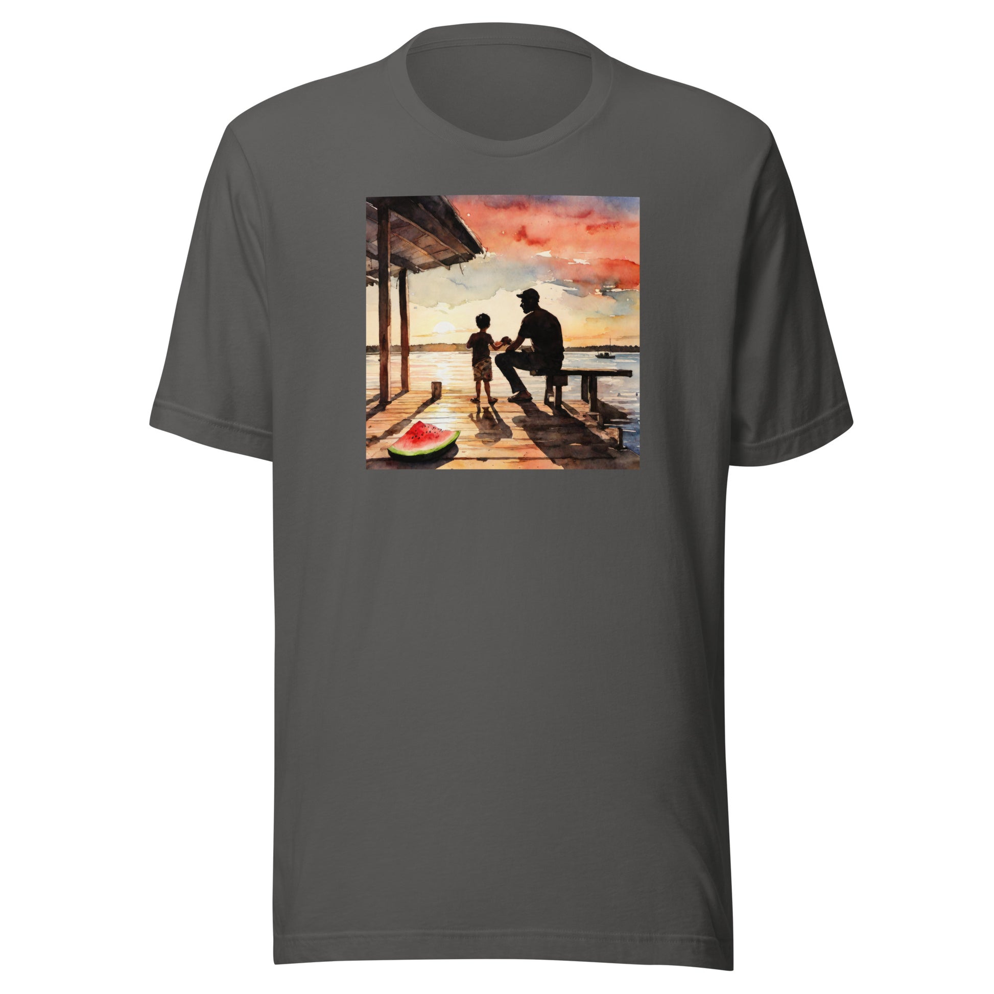 Summer Memories with Dad T-Shirt Asphalt