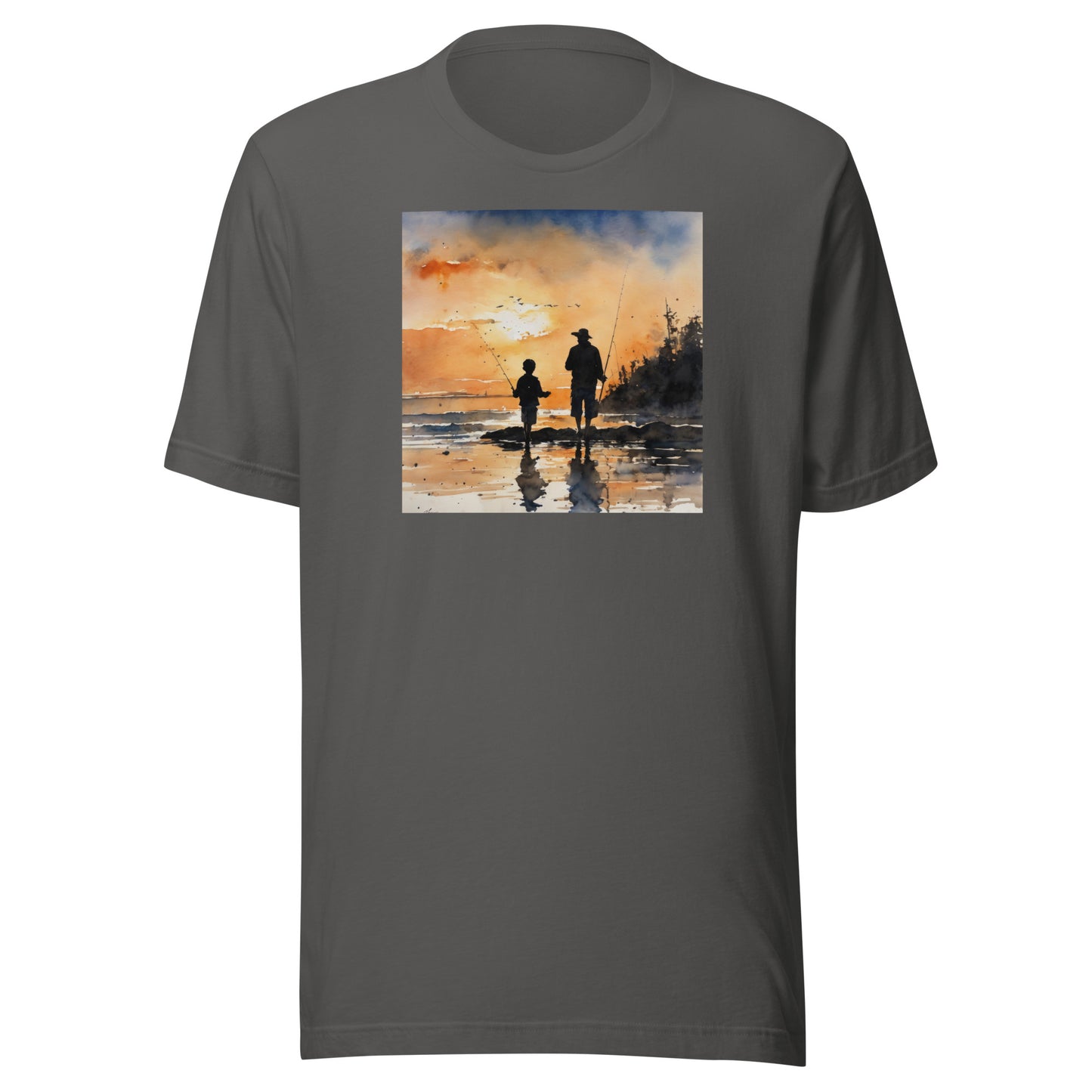 Fishing Days with Dad T-Shirt Asphalt