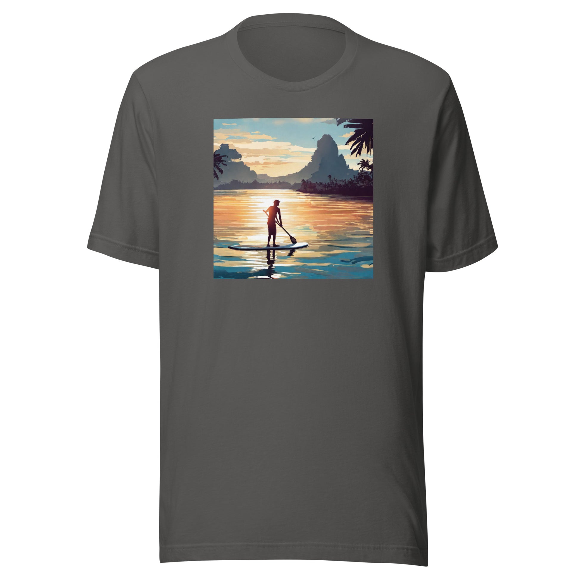 Paddleboarding Paradise Men's T-Shirt Asphalt