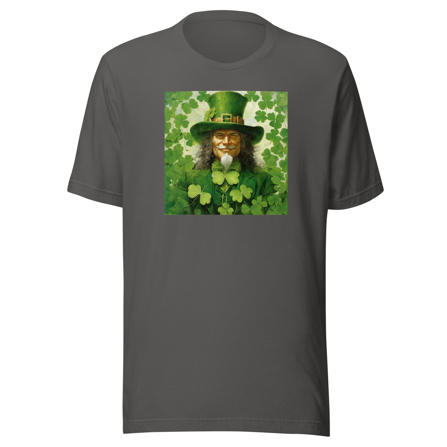 Leprechaun Shamrock Men's T-Shirt for St Patty's Day Asphalt