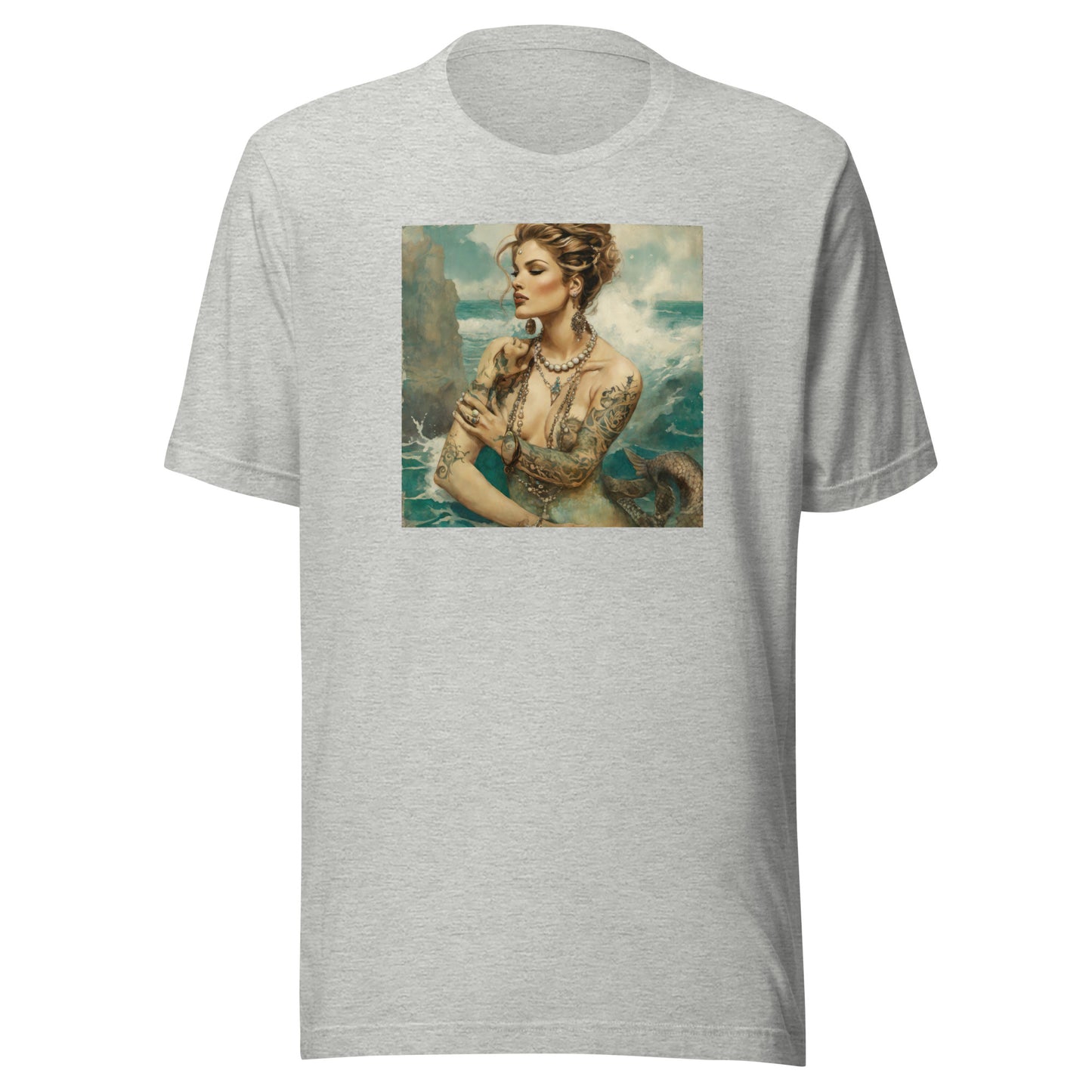 Mermaid with Tattoos Men's T-Shirt Athletic Heather