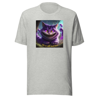 We're All Mad Here Cheshire Cat Men's T-Shirt Athletic Heather