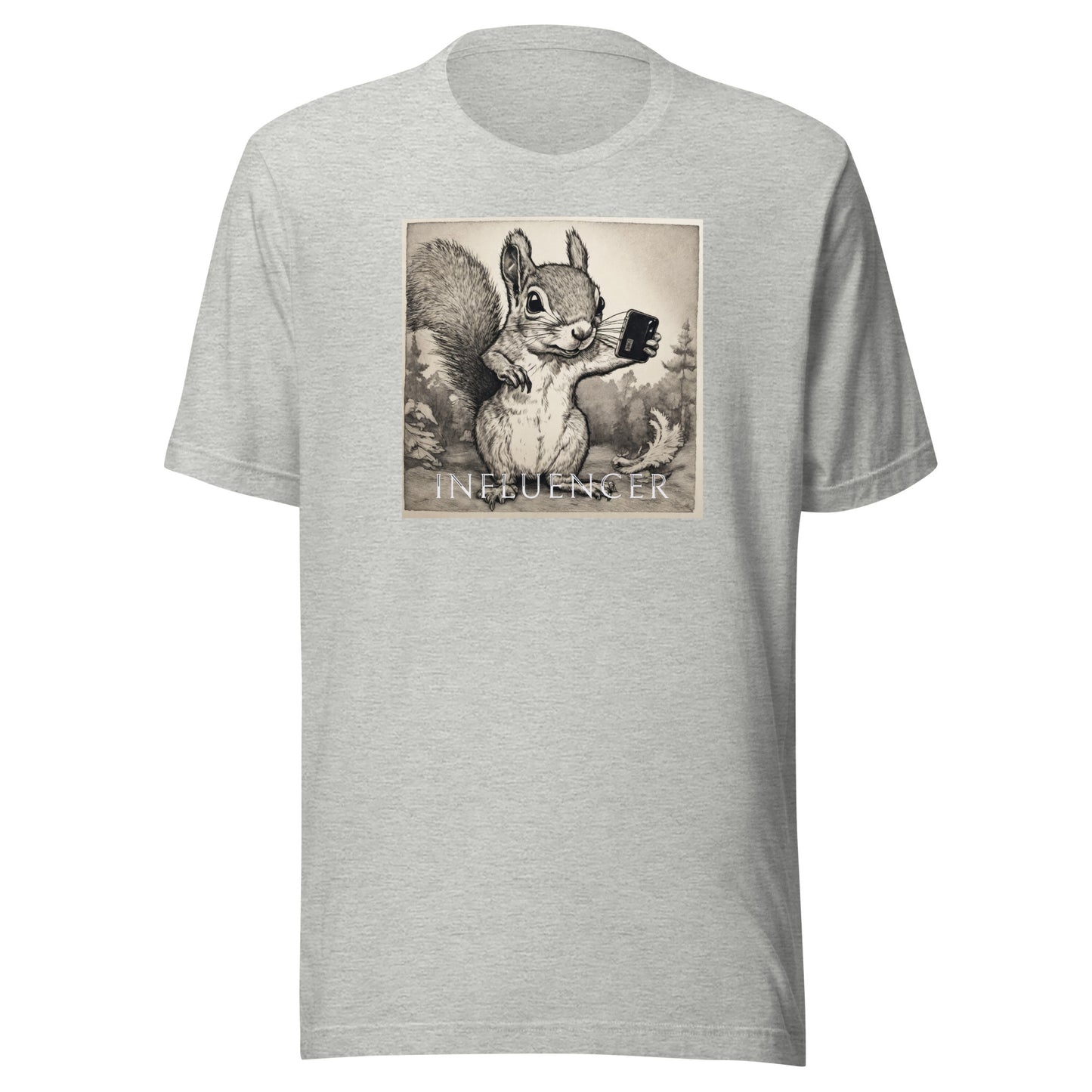 Squirrel Influencer Men's Funny T-Shirt Athletic Heather